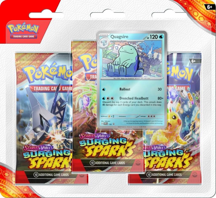 Pokémon Surging Sparks 3-Pack Blister (English)